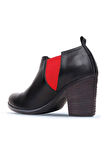 Bueno Shoes Kırmızı Deri Kadın Topuklu Bot 01wp1506