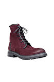 Bueno Shoes Bordo Nubuk Kadın Düz Bot 01wp2703