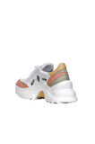 Bueno Shoes Turuncu Deri Kadın Dolgu Topuklu Spor Ayakkabı 01wq10100