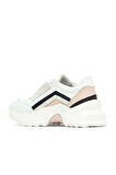 Bueno Shoes Vizon Deri Kadın Dolgu Topuklu Spor Ayakkabı 01wq10104