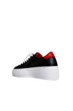 Bueno Shoes Siyah B49c02 Kadın Dolgu Topuklu Spor Ayakkabı 01wq5101