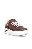 Bueno Shoes Gri Deri Kadın Spor Ayakkabı 01wr4802