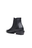 Bueno Shoes Siyah Deri Kadın Topuklu Bot 01wp7103