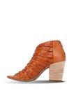 Bueno Shoes Taba Deri Kadın Topuklu Sandalet 01wq2900