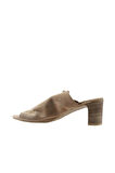 Bueno Shoes Bej Süet Kadın Topuklu Terlik 01wn1503