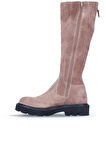 Bueno Shoes Vizon Süet Kadın Düz Çizme 01wr3407