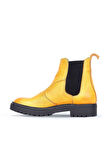 Bueno Shoes Sarı Deri Kadın Düz Bot 01wr4204