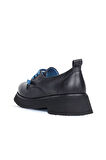 Bueno Shoes Mavi Deri Kadın Klasik Ayakkabı 01wr8804