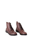 Bueno Shoes Kahverengi Deri Kadın Düz Bot 01wp6300