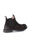 Bueno Shoes Siyah Nubuk Kadın Düz Bot 01wr0901