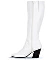 Bueno Shoes Beyaz Deri Kadın Topuklu Çizme 01wr1401