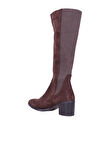 Bueno Shoes Kahverengi Koyu Süet Kadın Topuklu Çizme 01wr2906