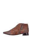 Bueno Shoes Vizon Deri Kadın Düz Bot 01wr3006