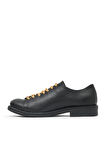 Bueno Shoes Sarı Deri Kadın Az Topuklu Ayakkabı 01wr3702