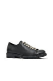 Bueno Shoes Bej Deri Kadın Az Topuklu Ayakkabı 01wr3702