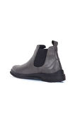 Bueno Shoes Gri Deri Kadın Düz Bot 01wr6300