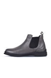 Bueno Shoes Gri Deri Kadın Düz Bot 01wr6300