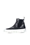 Bueno Shoes Siyah Deri Kadın Spor Bot 01wr8601
