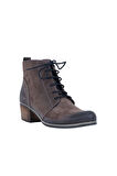 Bueno Shoes Kahverengi Nubuk Kadın Topuklu Bot 01wp5608