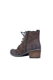 Bueno Shoes Kahverengi Nubuk Kadın Topuklu Bot 01wp5608