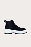 Bueno Shoes Siyah Süet Kadın Spor Bot 01wr4701