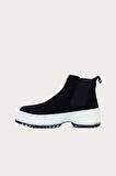 Bueno Shoes Siyah Süet Kadın Spor Bot 01wr4701