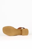Bueno Shoes Taba Koyu Deri Kadın Topuklu Sandalet 01we3803