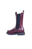 Bueno Shoes Bordo Deri Kadın Düz Bot 01wr12501