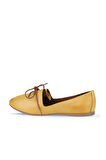 Bueno Shoes Sarı Deri Kadın Babet 01wl1237