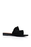 Bueno Shoes Siyah Süet Kadın Düz Terlik 01wn1908