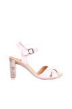 Bueno Shoes Pudra Deri Kadın Topuklu Sandalet 01wq4202