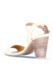Bueno Shoes Sarı Deri Kadın Topuklu Sandalet 01wq8204