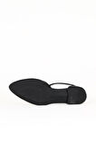 Bueno Shoes Siyah Deri Kadın Düz Ayakkabı 01we2901
