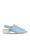 Bueno Shoes Mavi Deri Kadın Topuklu Sandalet 01ws7503