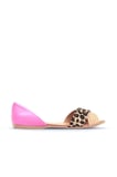 Bueno Shoes Bej Fuşya Deri Kadın Sandalet 01wj2122
