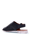 Bueno Shoes Siyah Deri Kadın Sandalet 01wn5000