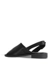 Bueno Shoes Siyah Deri Kadın Düz Sandalet 01we2804