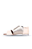 Bueno Shoes Pudra Vizon Deri Kadın Sandalet 01wn5034
