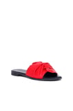 Bueno Shoes Kırmızı Deri Kadın Düz Terlik 01wn5040