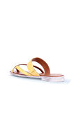 Bueno Shoes Sarı Deri Kadın Parmak Arası Terlik 01wq2012