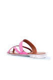 Bueno Shoes Fuşya Deri Kadın Parmak Arası Terlik 01wq2012