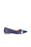Bueno Shoes Lacivert Deri Kadın Babet 01ws0704