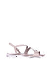 Bueno Shoes Gri Deri Kadın Sandalet 01ws2519