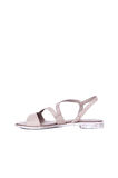 Bueno Shoes Gri Deri Kadın Sandalet 01ws2519