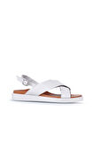 Bueno Shoes Ekru Deri Kadın Sandalet 01ws2801