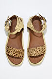 Bueno Shoes Sarı Deri Kadın Sandalet 01ws2820