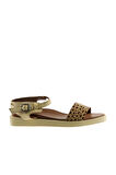 Bueno Shoes Sarı Deri Kadın Sandalet 01ws2820