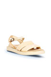 Bueno Shoes Sarı Deri Kadın Sandalet 01ws2824