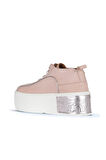 Bueno Shoes Pudra Deri Kadın Dolgu Topuklu Ayakkabı 01ws7001