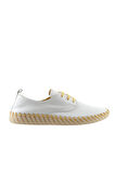 Bueno Shoes Beyaz Sarı Deri Erkek Spor Ayakkabı 01mq0200
